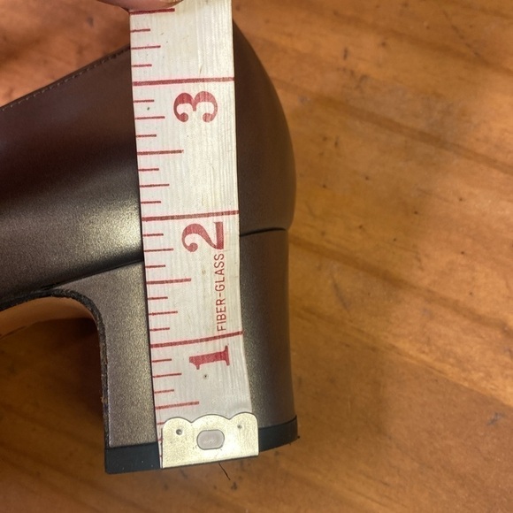 Vintage Salvatore Ferragamo pewter silver heeled almost flats 9.5 AAA - Picture 13 of 16